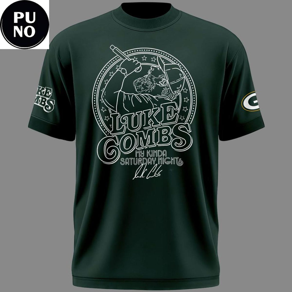 Green Bay Packers x Luke Combs Tour 2026 Green Hoodie T-Shirt