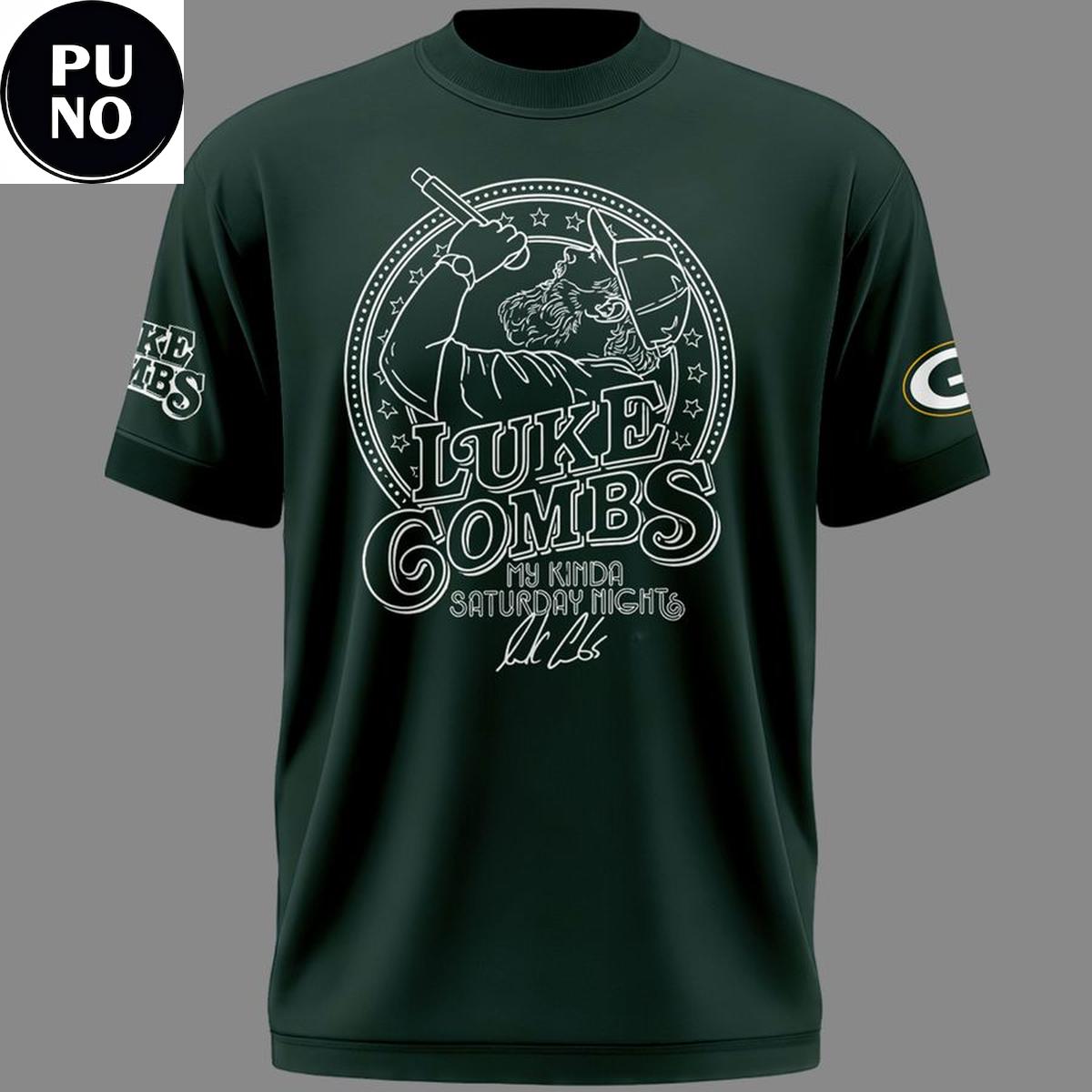 Green Bay Packers x Luke Combs Tour 2026 Green Hoodie T-Shirt
