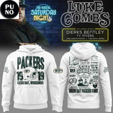Green Bay Packers x Luke Combs Tour 2026 White Hoodie T-Shirt