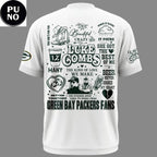 Green Bay Packers x Luke Combs Tour 2026 White Hoodie T-Shirt