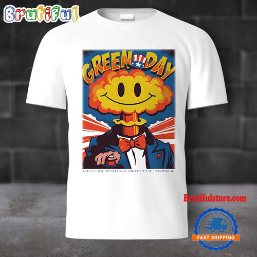 Green Day August 3 2024 Tour Live At OSHEAGA Music And Arts Festival Montreal QC T Shirt
