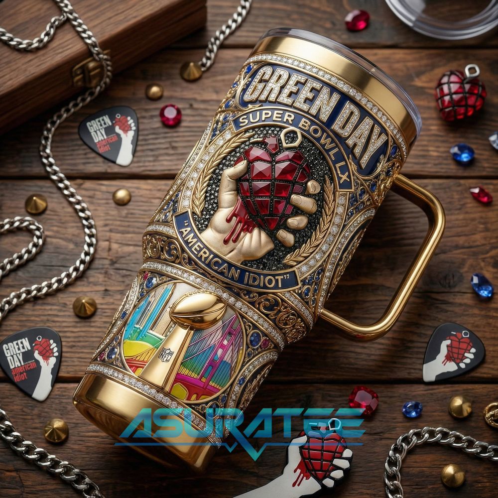 Green Day Super Bowl LX Limited Edition YETI Tumbler