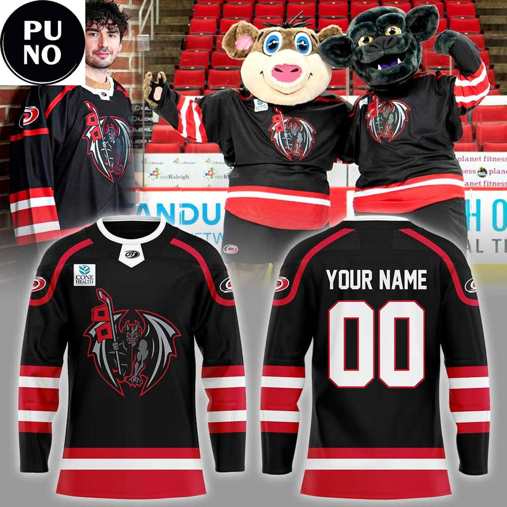 Greensboro Gargoyles x Canes Affiliation Weekend 2026 Personalized Hockey Jersey