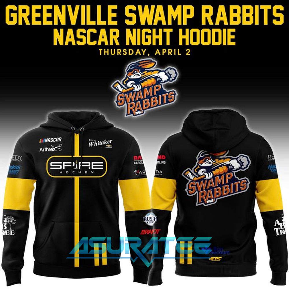 Greenville Swamp Rabbits 2026 NASCAR Night Limited Edition Hoodie, Cap