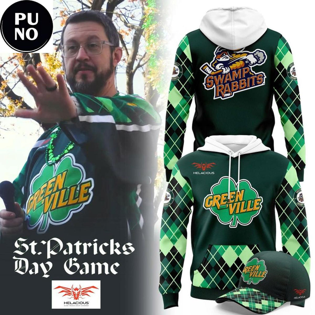 Greenville Swamp Rabbits Celebrate St. Patrick’s Day 2026 Hoodie