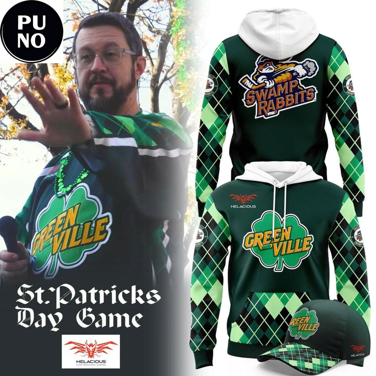 Greenville Swamp Rabbits Celebrate St. Patrick’s Day 2026 Hoodie