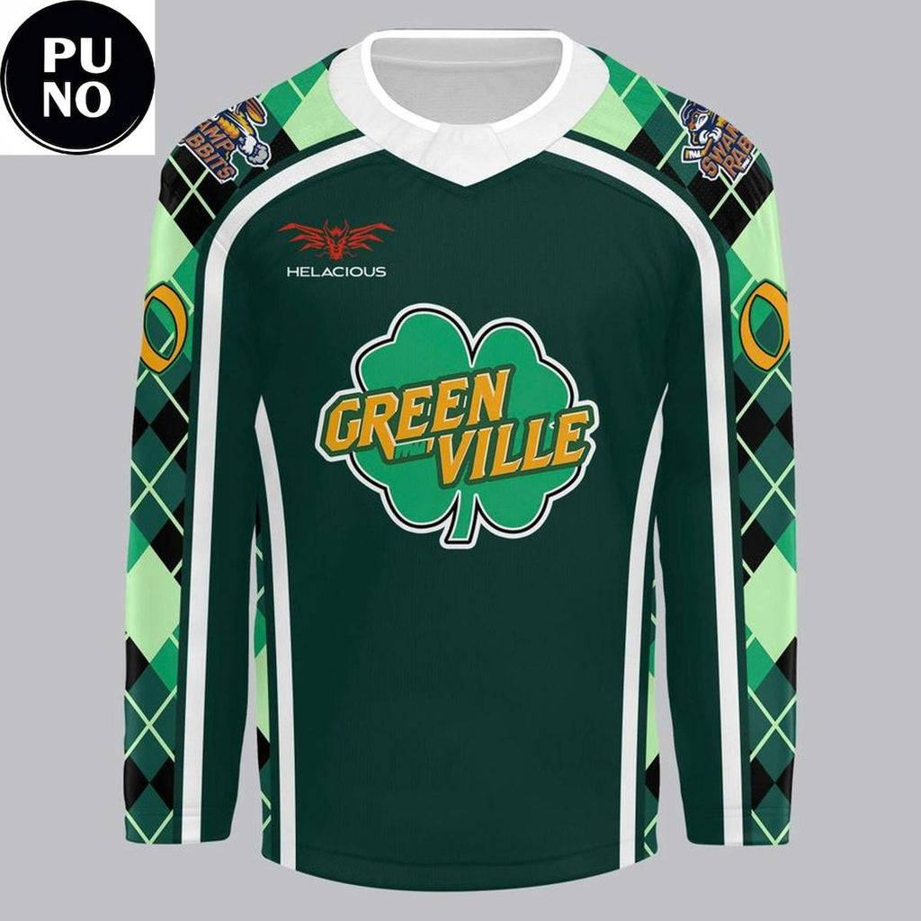 Greenville Swamp Rabbits Celebrate St. Patrick’s Day 2026 Personalized Hockey Jersey