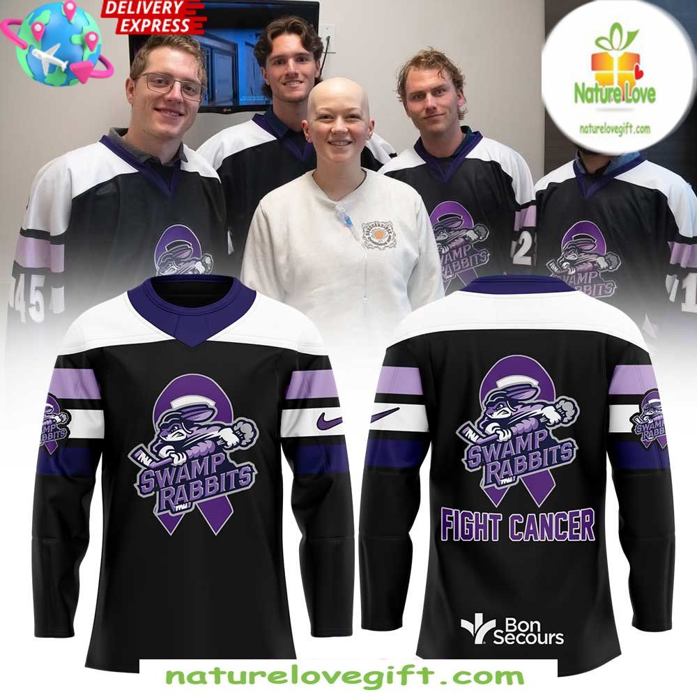 Swamp Rabbits Cancer Awareness Jersey Greenville Hockey