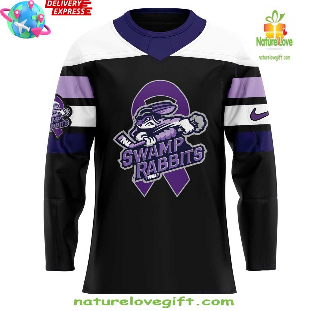 Swamp Rabbits Cancer Awareness Jersey Greenville Hockey