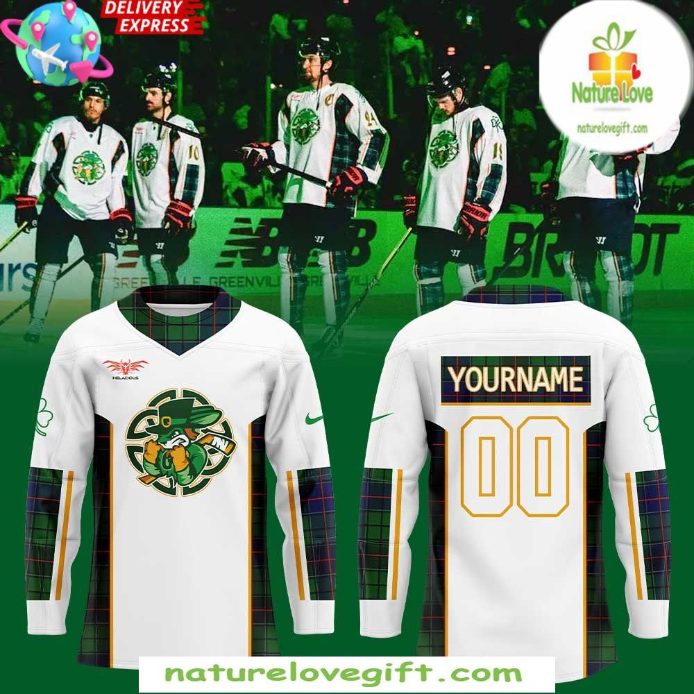 Greenville Swamp Rabbits 2026 St Patricks Hockey Jersey