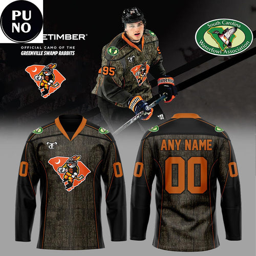 Greenville Swamp Rabbits x Conservation Night 2026 Personalized Hockey Jersey