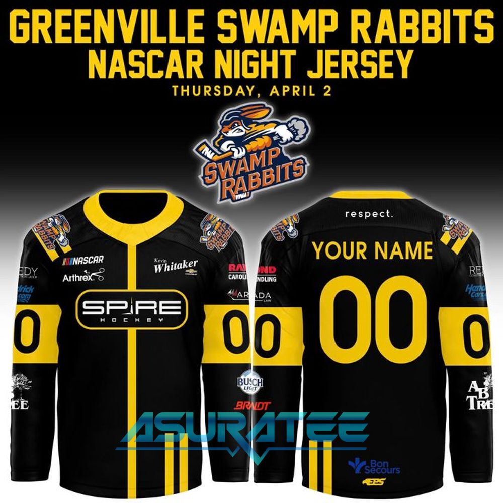 Greenville Swamp Rabbits x NASCAR Night 2026 Hockey Jersey