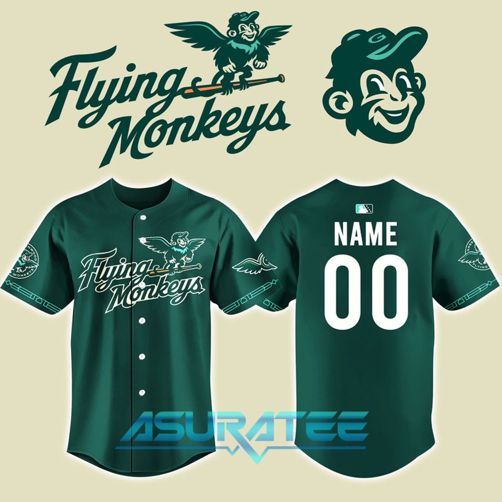 Greenwood Flying Monkeys In Emerald City 2026 Special Baseball Jersey