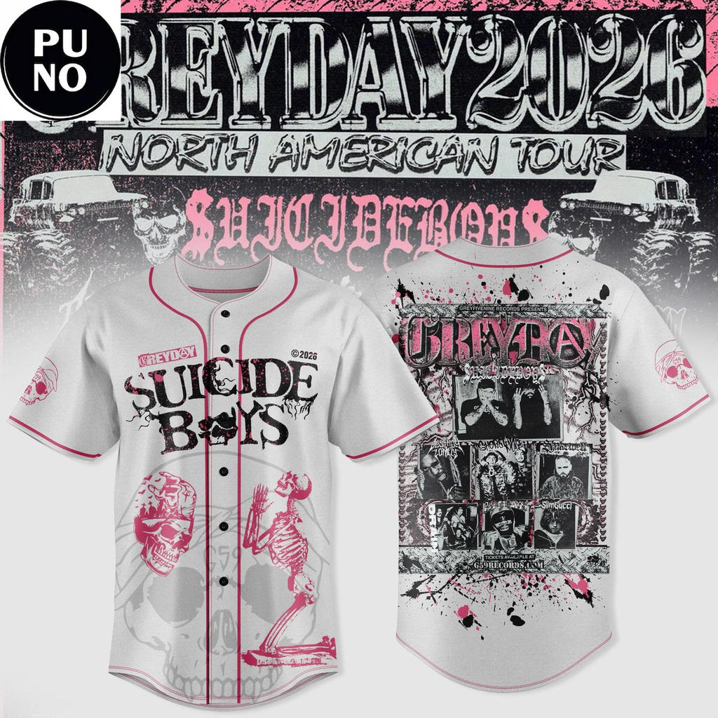 Suicideboys Greyday 2026 North American Tour Baseball Jersey