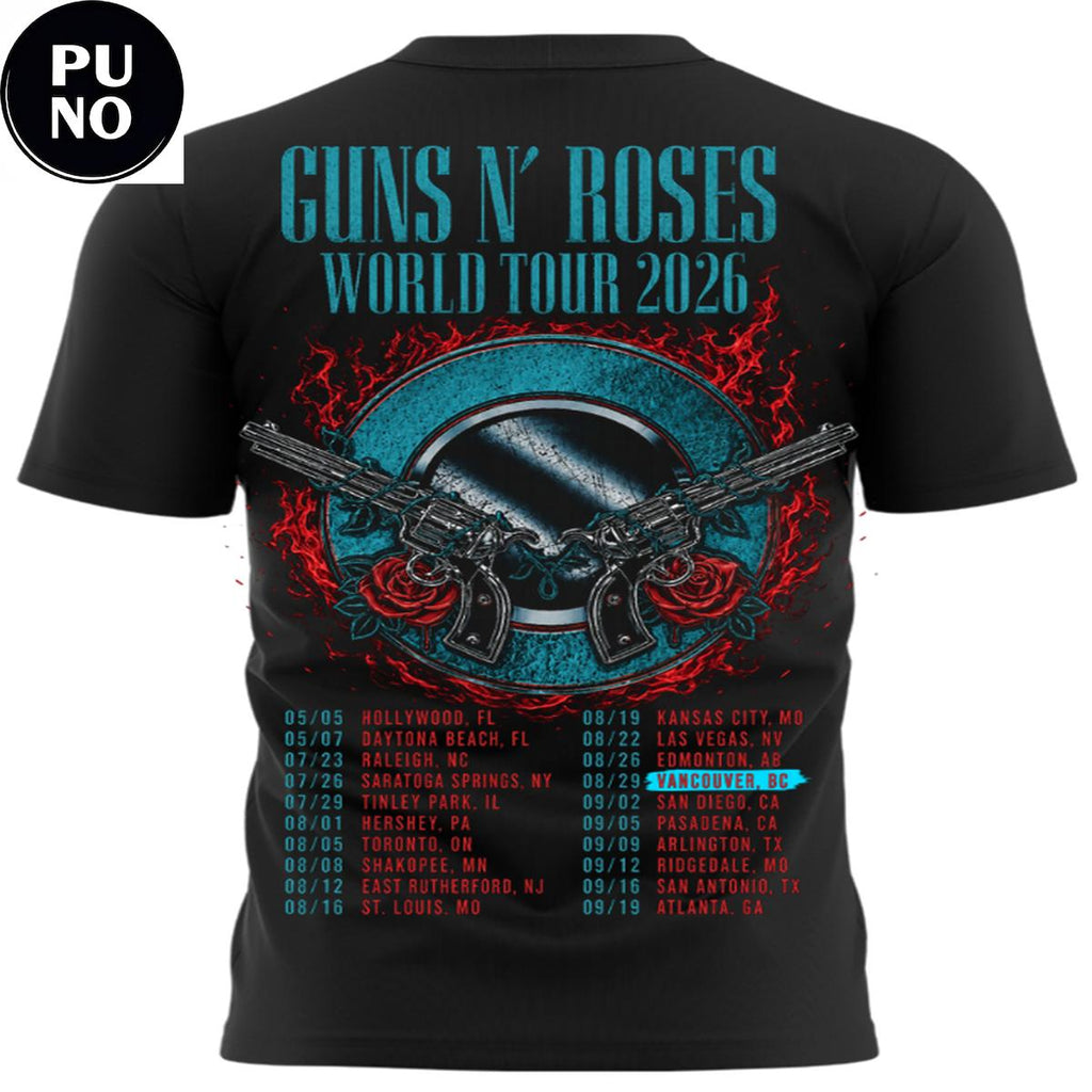 Guns N’ Roses World Tour 2026 BC Place Vancouver Hoodie T-Shirt