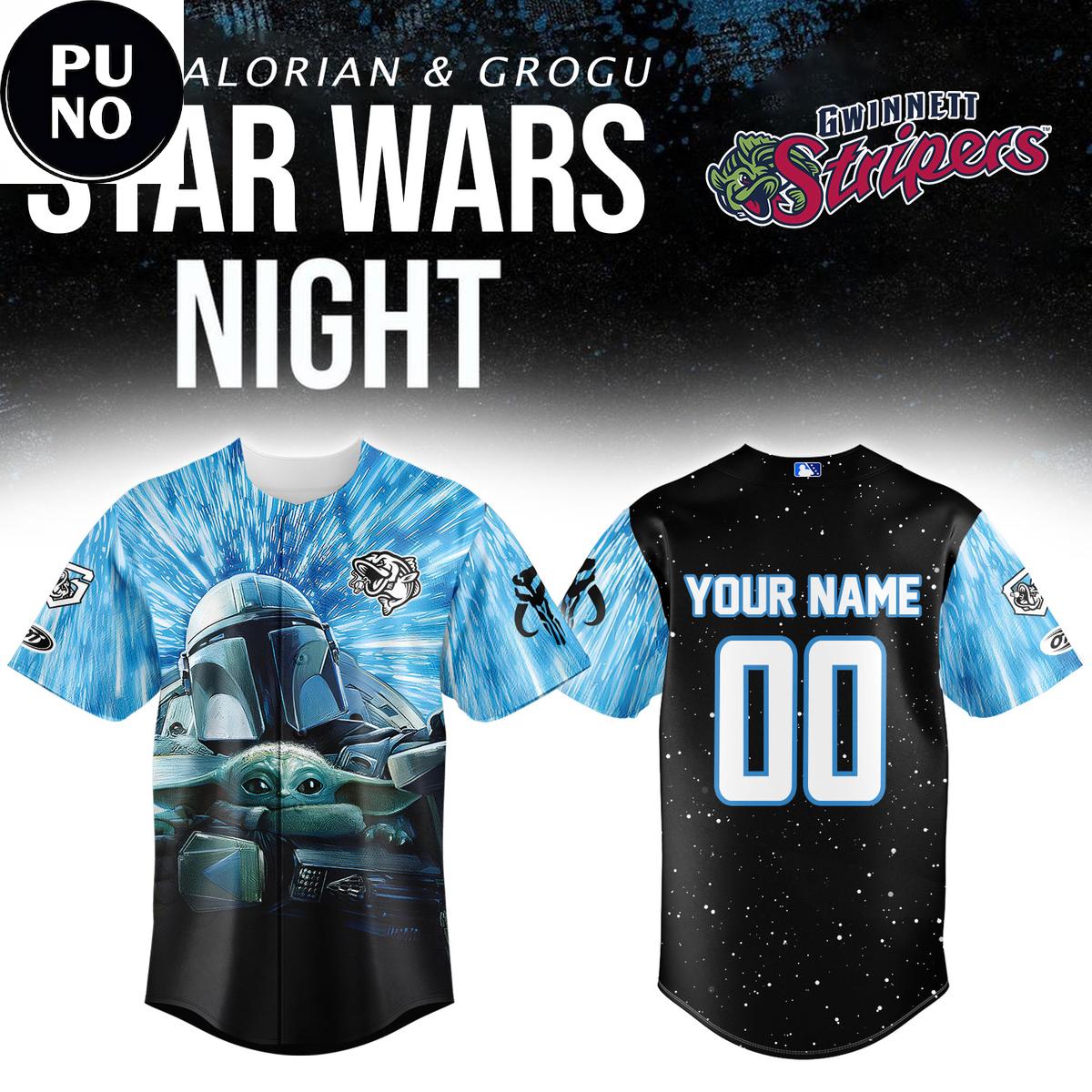 Gwinnett Stripers x Star Wars Night 2026 Personalized Baseball Jersey