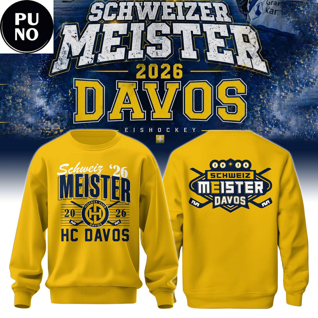HC Davos Ice Hockey Schweizer Meister Champions 2026 Hoodie T-Shirt
