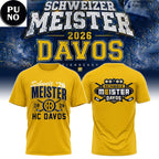 HC Davos Ice Hockey Schweizer Meister Champions 2026 Hoodie T-Shirt