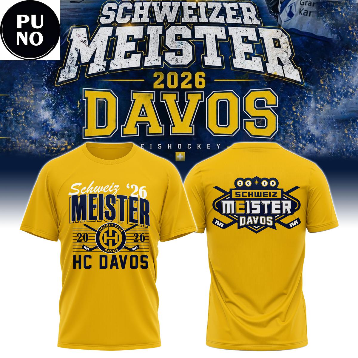 HC Davos Ice Hockey Schweizer Meister Champions 2026 Hoodie T-Shirt