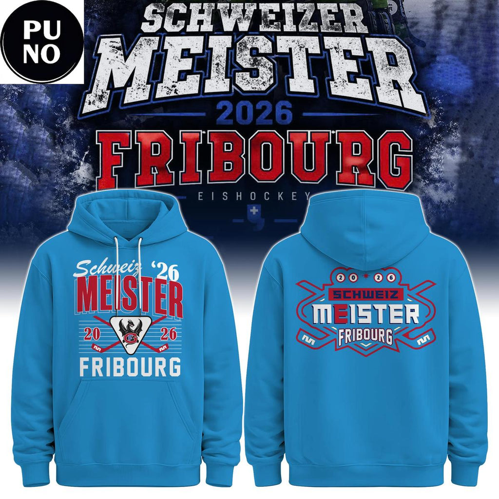 HC Fribourg Gottéron Schweizer Meister 2026 Champions Hoodie T-Shirt