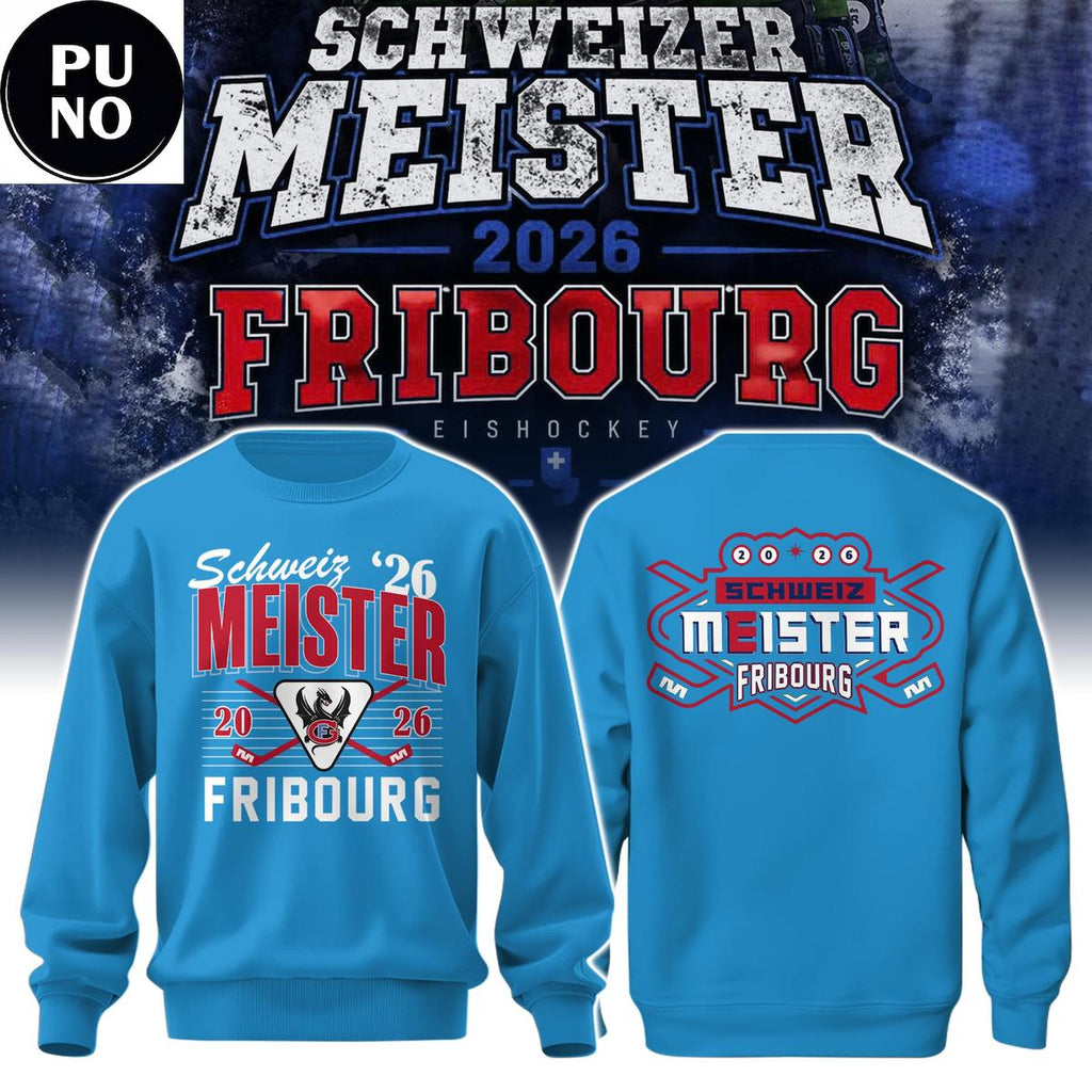 HC Fribourg Gottéron Schweizer Meister 2026 Champions Hoodie T-Shirt