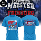 HC Fribourg Gottéron Schweizer Meister 2026 Champions Hoodie T-Shirt