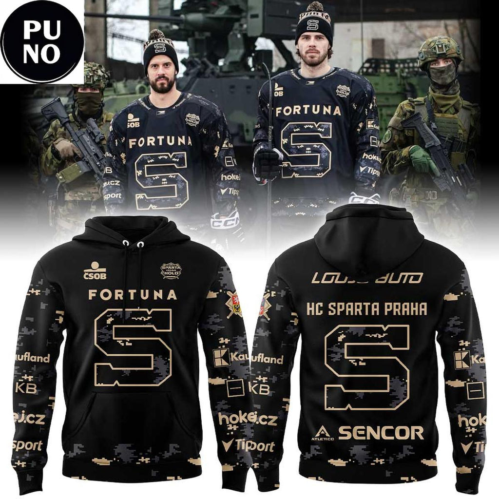 HC Sparta Praha Hold 2026 Military Camo Hoodie T-Shirt