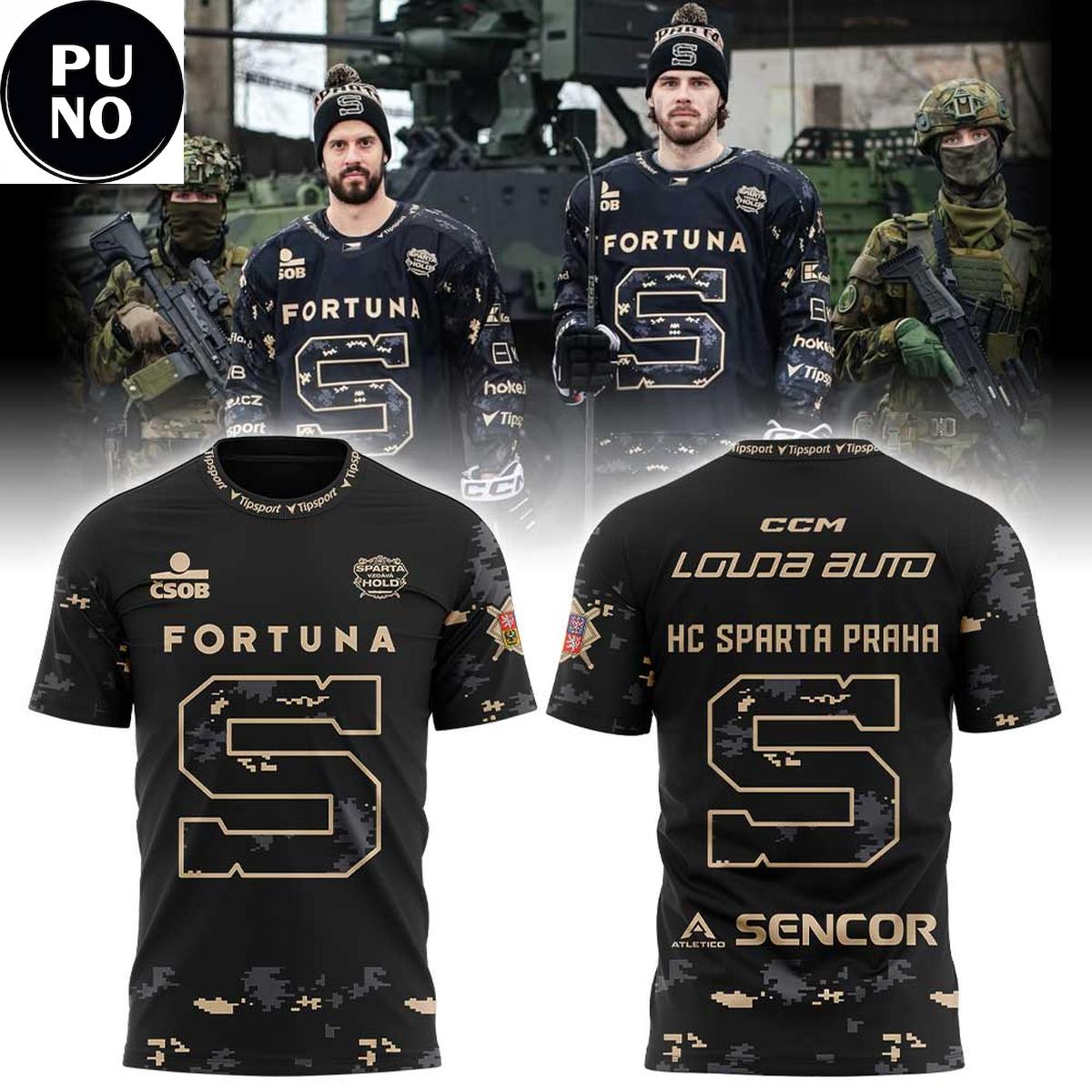 HC Sparta Praha Hold 2026 Military Camo Hoodie T-Shirt