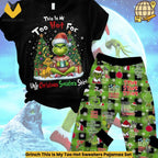Grinch This Is My Too Hot Sweaters Pajamas Set