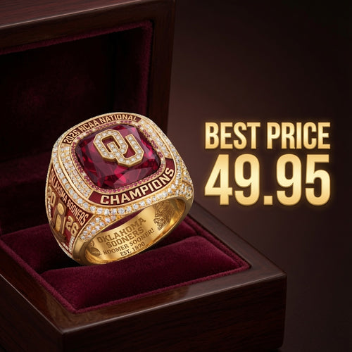HOT Oklahoma Sooners NCAA Champion 2026 Ring