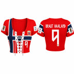 Haaland Norway 2026 World Cup Lace-Up Soccer Crop Top