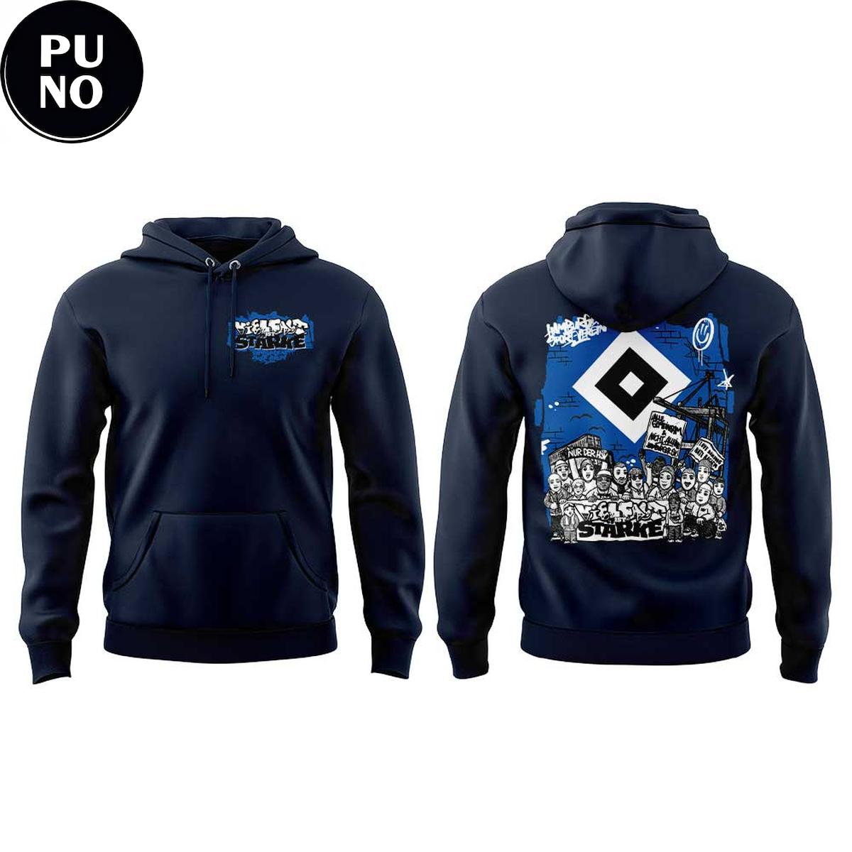 Hamburger SV Vielfalt ist Starke Hoodie T-Shirt