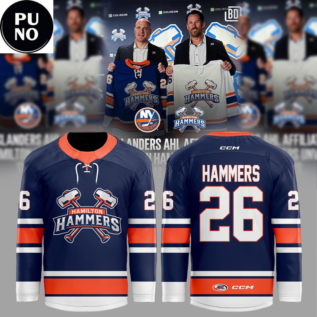 Hamilton Hammers 2026 New Season Personalized Hockey Jersey