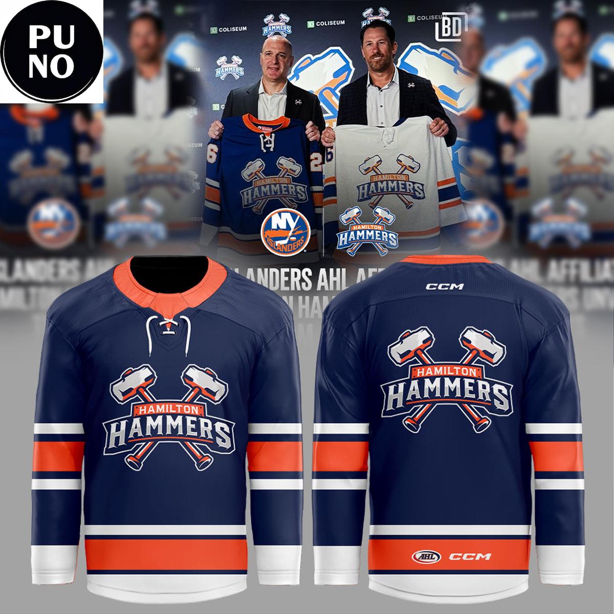 Hamilton Hammers 2026 New Season Personalized Hockey Jersey