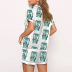 Hands Off Protest Print Pajama Set