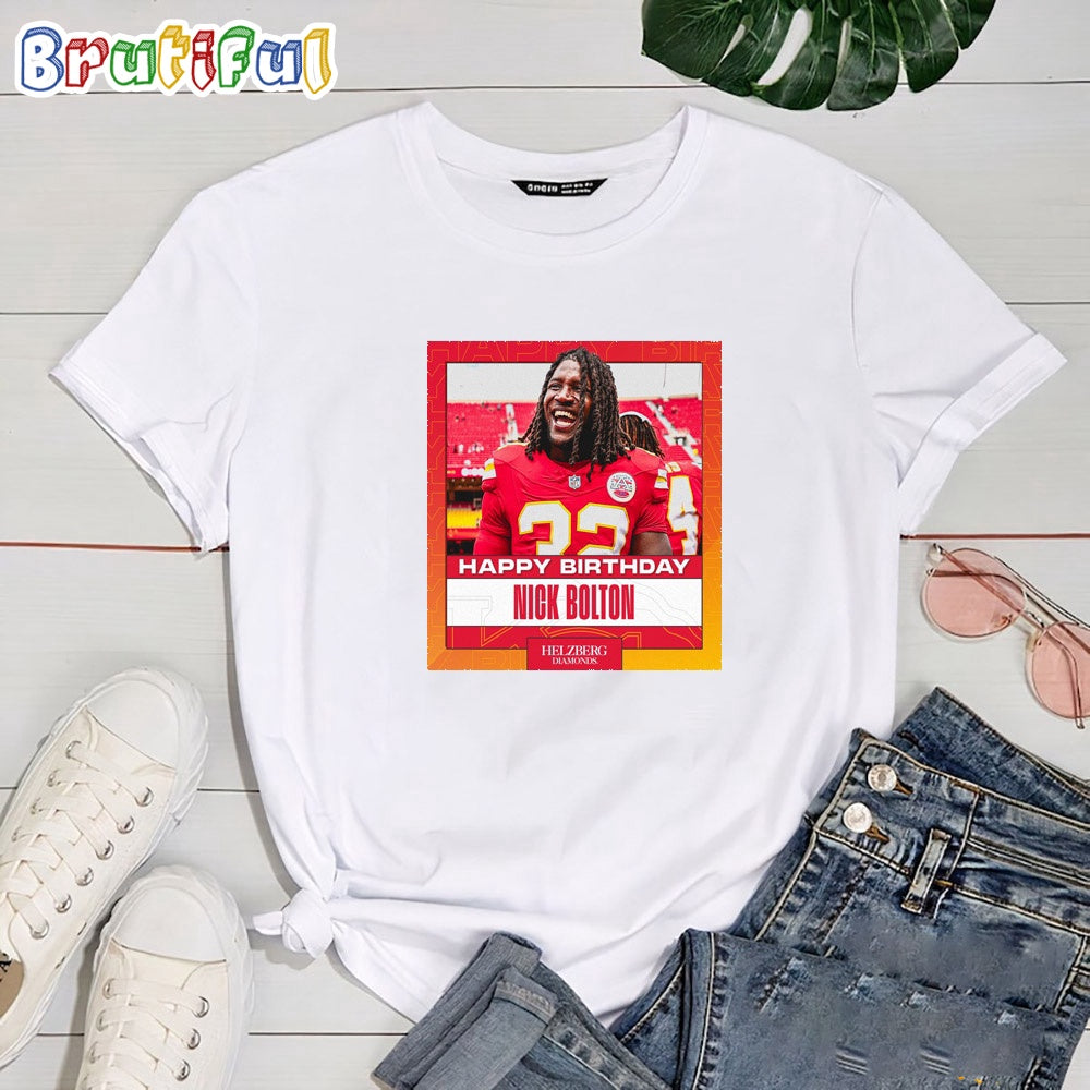 Happy Birthday Nick Bolton Kansas City Chiefs T Shirt