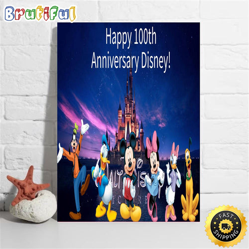 Happy 100th Anniversary Disney Poster