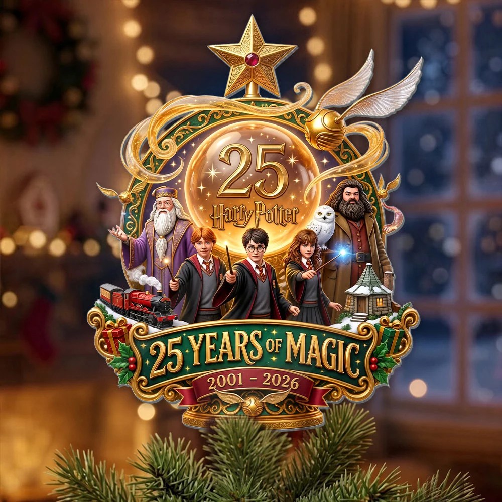 Harry Potter 25th Anniversary Christmas Tree Topper – TMTHU10234