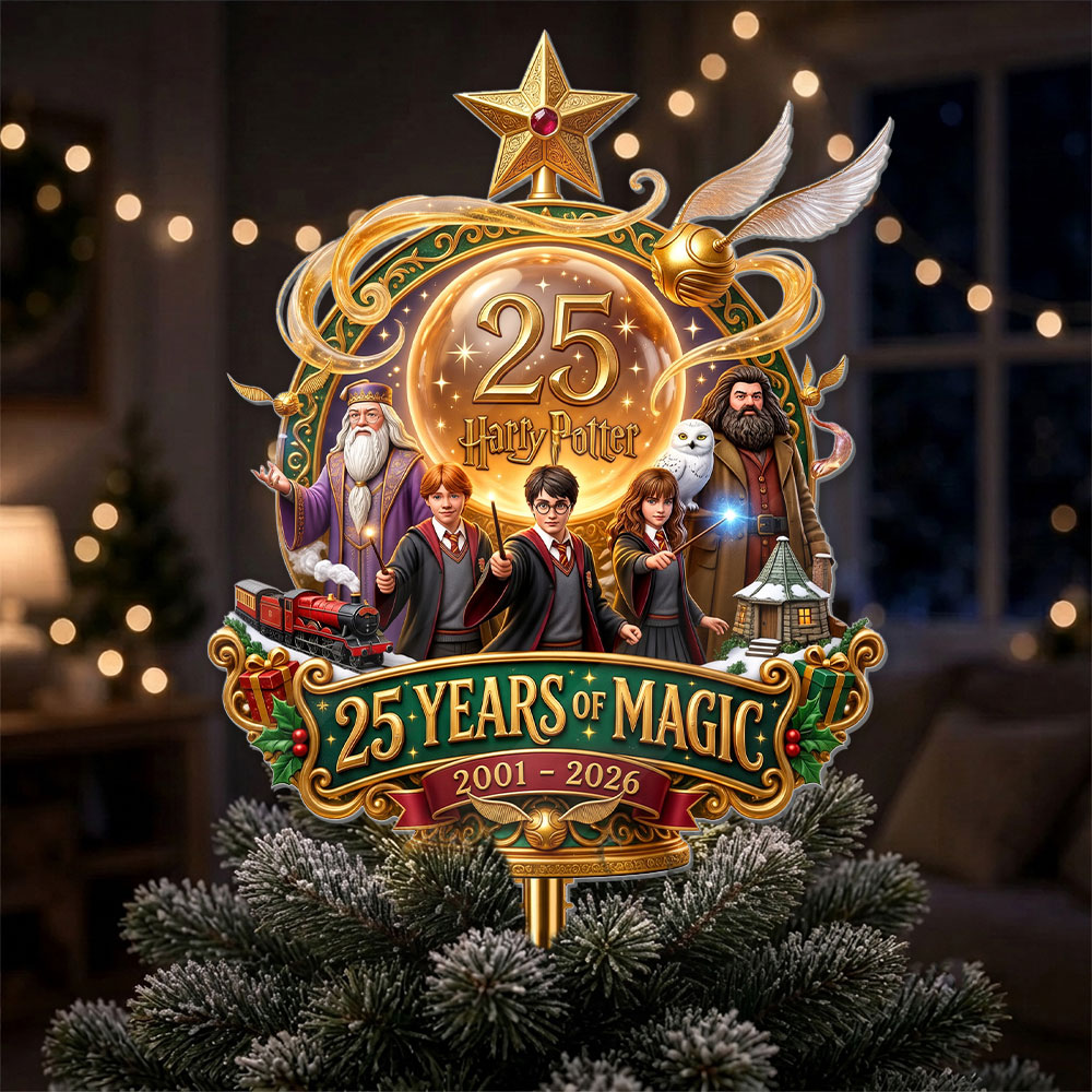 Harry Potter 25th Anniversary Christmas Tree Topper – TMTHU10234