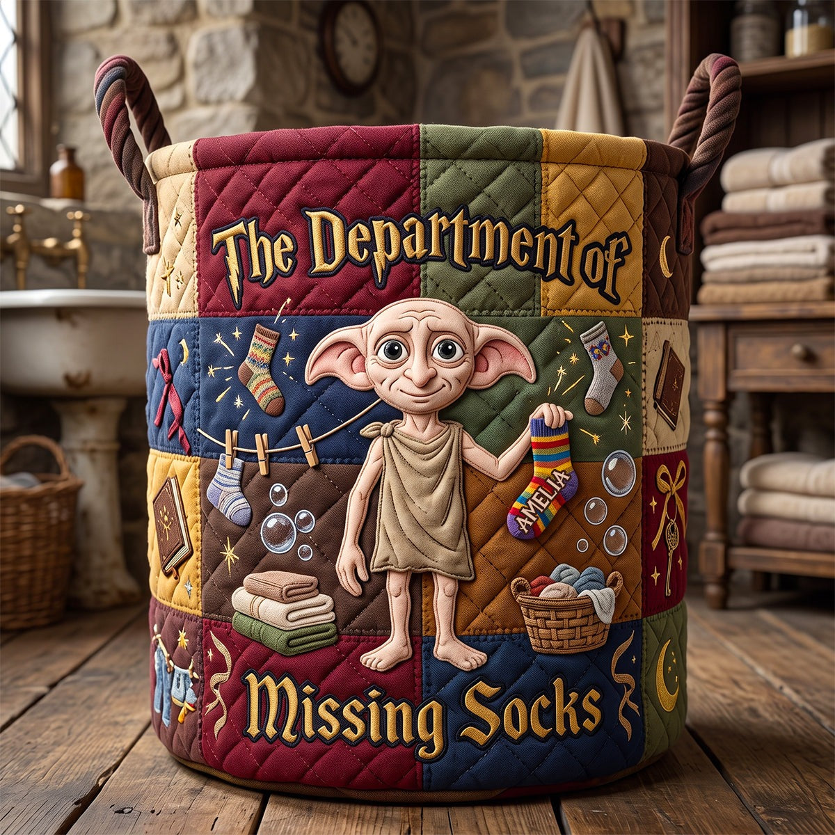 Harry Potter Dobby Department of Missing Socks Laundry Basket