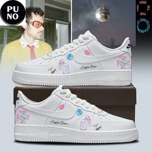 Harry Styles Kiss All The Time Disco Occasionally Custom Name Air Force 1 Shoes