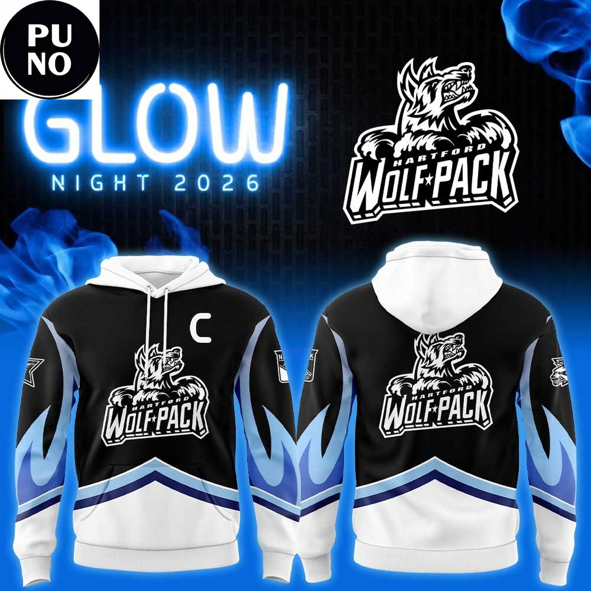 Hartford Wolf Pack Glow Night 2026 Hoodie T-Shirt