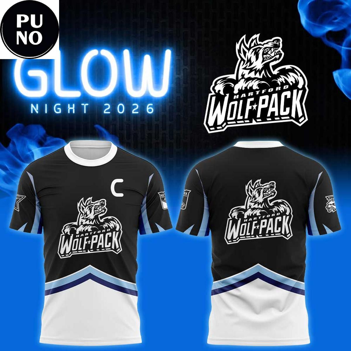 Hartford Wolf Pack Glow Night 2026 Hoodie T-Shirt