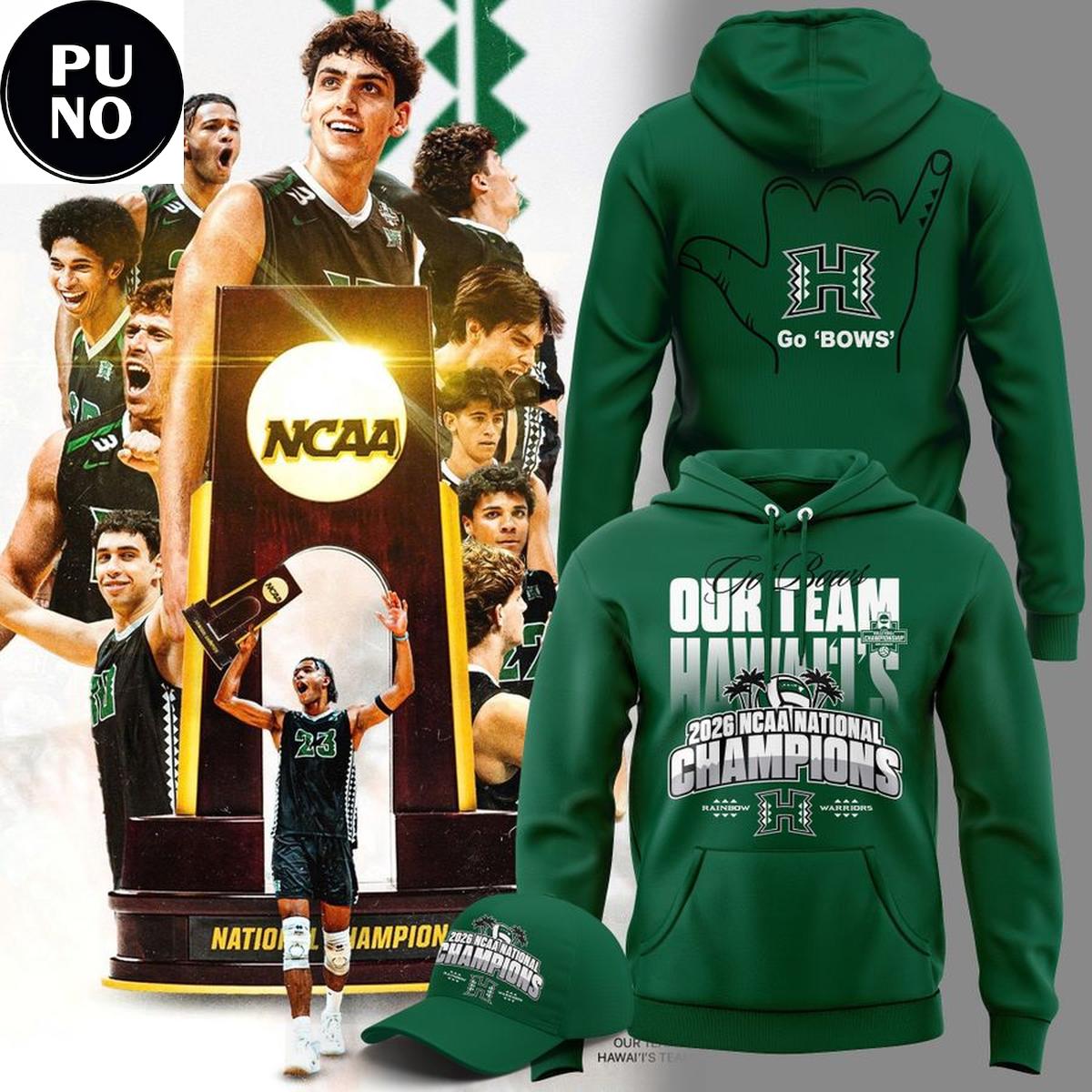 Hawaii Men’s Volleyball 2026 National Champions Hoodie T-Shirt