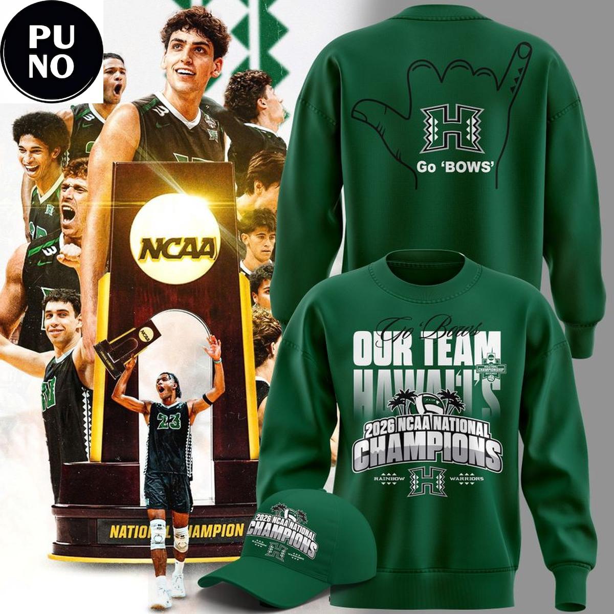 Hawaii Men’s Volleyball 2026 National Champions Hoodie T-Shirt