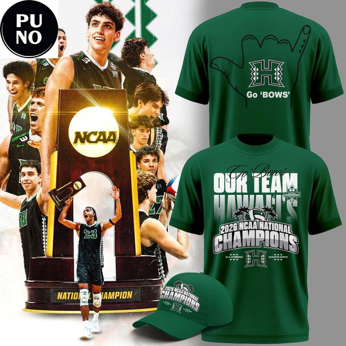 Hawaii Men’s Volleyball 2026 National Champions Hoodie T-Shirt