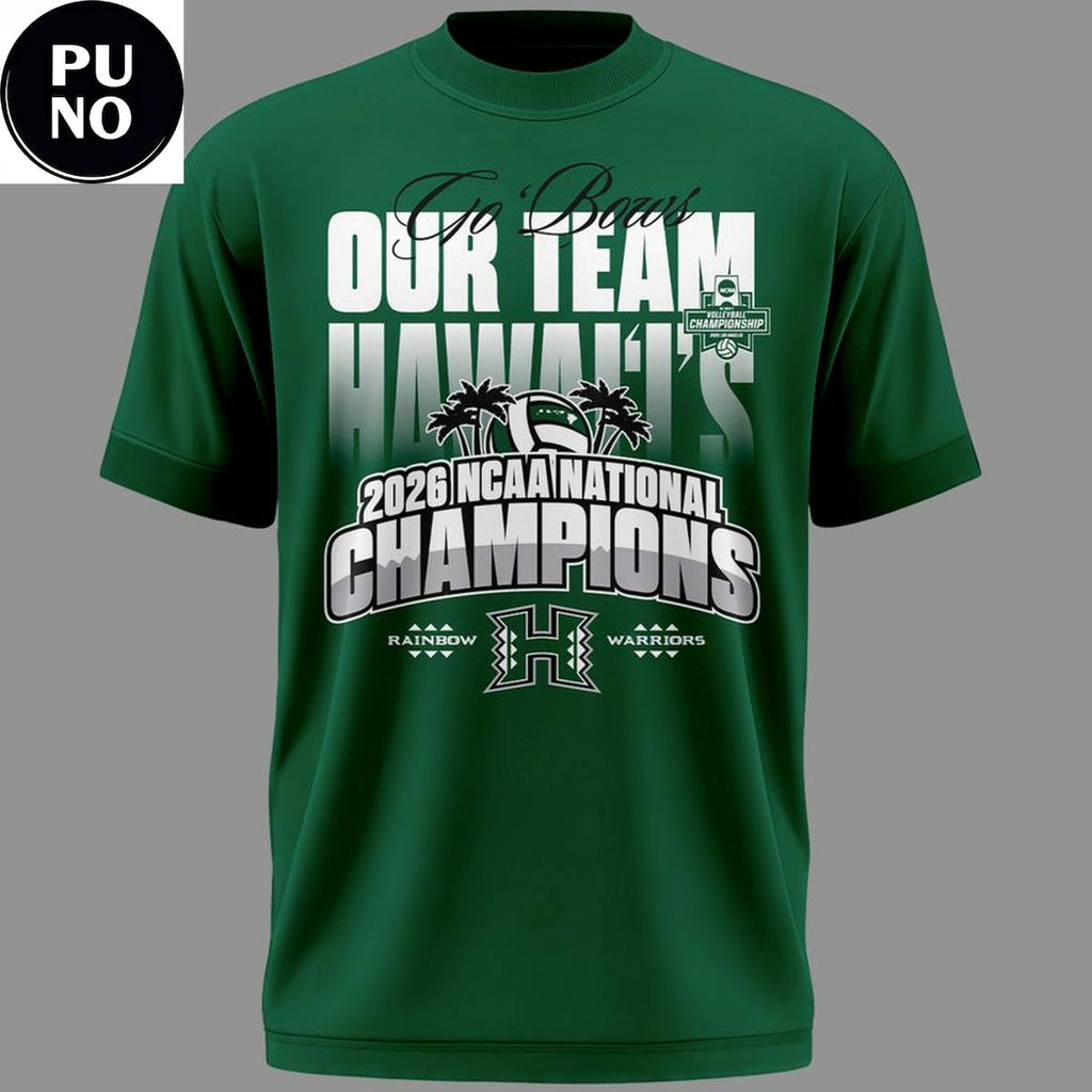 Hawaii Men’s Volleyball 2026 National Champions Hoodie T-Shirt
