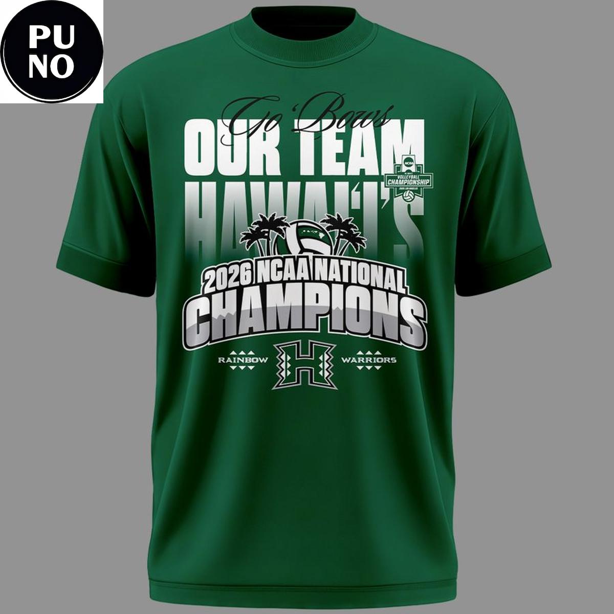 Hawaii Men’s Volleyball 2026 National Champions Hoodie T-Shirt