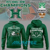 Hawaii Rainbow Warriors Sheraton Hawai’i Bowl Champions Hoodie Set 2025
