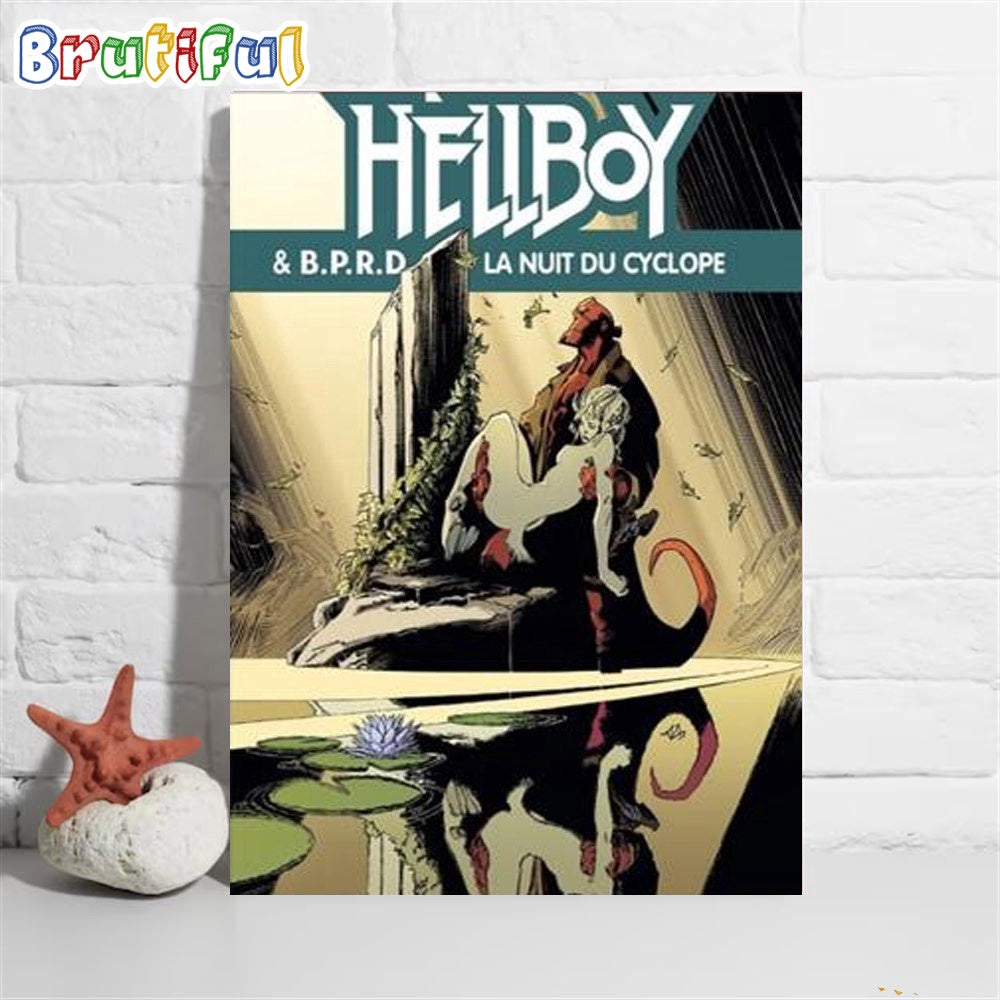 Hellboy And Bprd La Nuit Du Cyclope Comic Poster Canvas